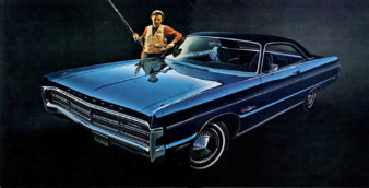 He: "I was casting for a Barracuda but caught this instead." motor meme