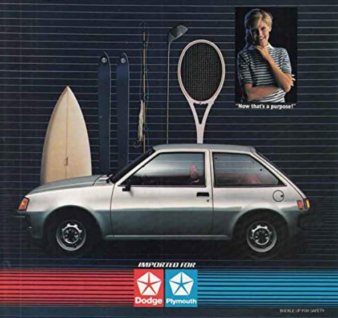 She: "None of these items will fit in your Dodge Colt." motor meme