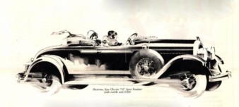 Driver: "Ever hear of Isadora Duncan?"<br>
Passenger: "No, why?" motor meme