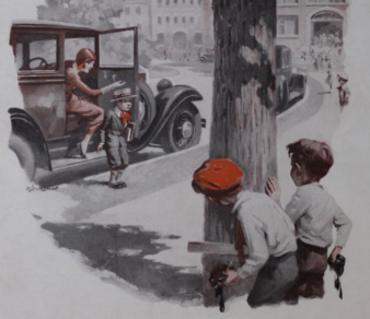 Mother: "Have a nice first day at public school, Bartholomew!" Motor meme