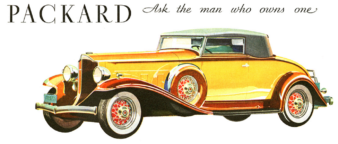 Car: "The other Packards shun me. They say I'm decidedly middle-class." motor meme