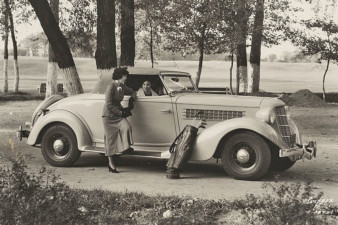 "Get that golf bag off my car before I break your arm." motor meme