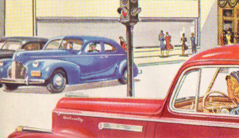 She: "Crap, a blue Buick. There goes the neighborhood." motor meme