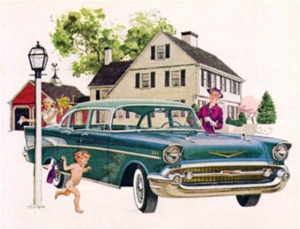 Mother-in-Law: "It's obvious who side of the family she takes after." motor meme