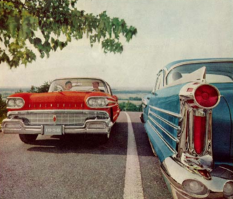 She: "I think we're entering a blue state."<br>
He: "Roll up your window." motor meme