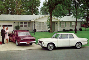 She: "How did we end up with two Studebakers?"<br>
He: "I think we're in a 'Twilight Zone' episode."<br>
She: "I hope it's not the one where it's a cookbook!" motor meme