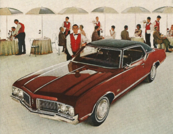 He: "Leaded premium enhances the dining experience." motor meme