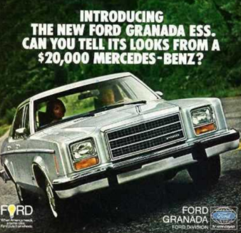 She: "Your Mercedes smells like a Ford." motor meme