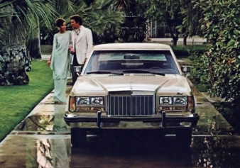 She: "I didn't expect Ted Danson to drive a Granada."<br>
He: "It's a Lincoln Versailles and I'm Cameron Mitchell." motor meme