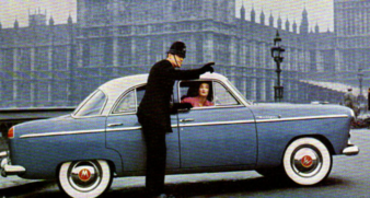 He: "Pull over, ma'am. We don't allow whitewalls in Great Britain." motor meme