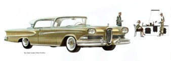 Ever since Fred bought an Edsel, he was the pariah at parties. motor meme