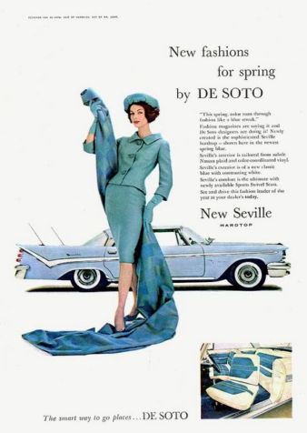 She: "I have a DeSoto for every outfit." motor meme